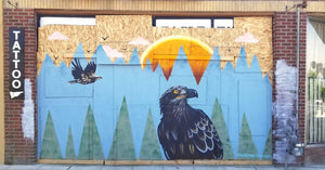 Mural at Black Eagle Tattoo in Tacoma