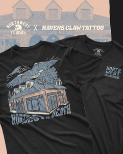 Unveiling the Exclusive Northwest Til Death x Ravens Claw Tattoo Collaboration Shirt!