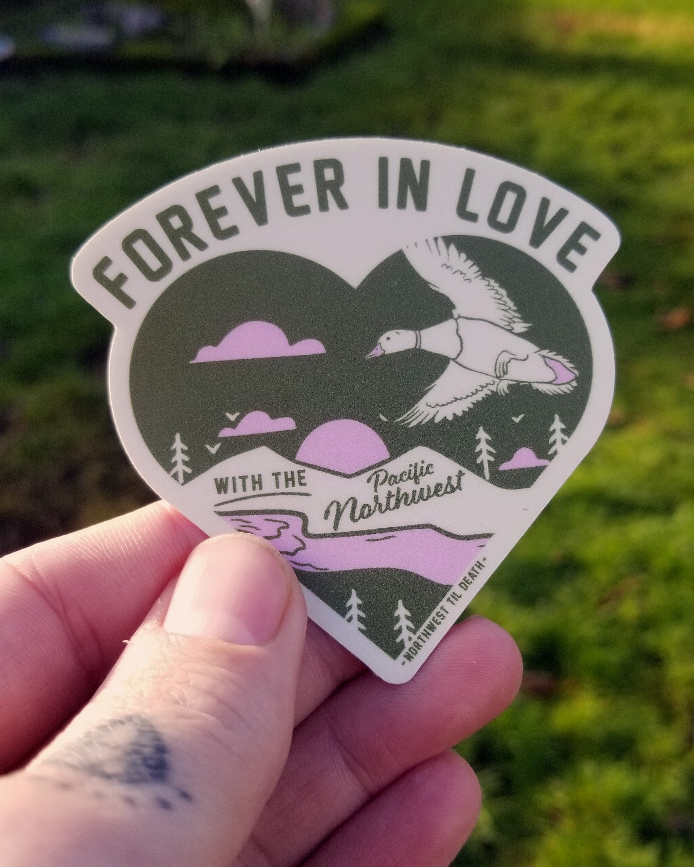 Forever In Love 3" Sticker